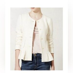 EUC Anthropologie Elevenses Wool Blend Coat-Size 10